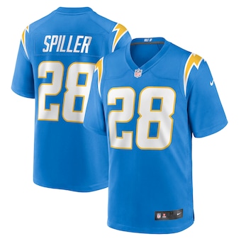 mens nike isaiah spiller powder blue los angeles chargers ga